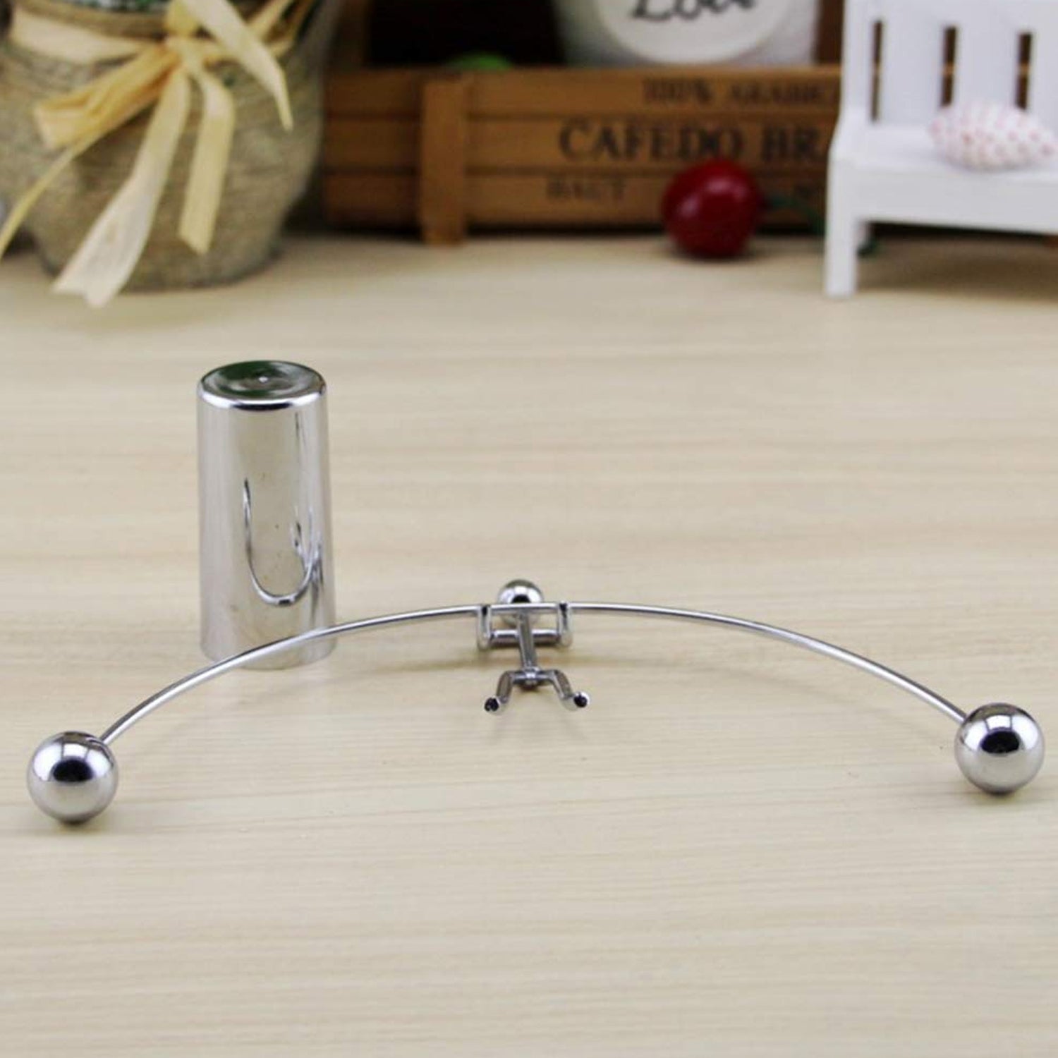7875 Mini Steel Balance Toy, Decoration Pendulum Newton Cradle Balance Ball Tumbler Desk Toy Metal Man Home Home Decoration Crafts DeoDap 7875 Mini Steel Balance Toy, Decoration Pendulum Newton Cradle Balance Ball Tumbler Desk Toy Metal Man Home Home Decoration Crafts DeoDap